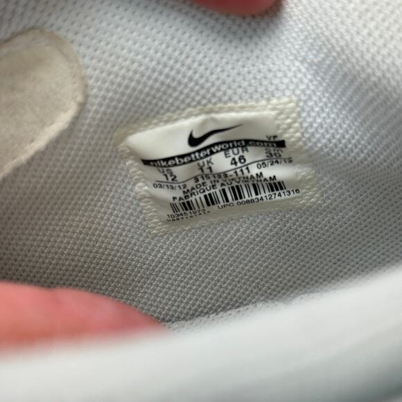 Nike Air Force 1 Mid Sneaker Shoes Triple White Men\'s Size 12 315123-111 main image 9